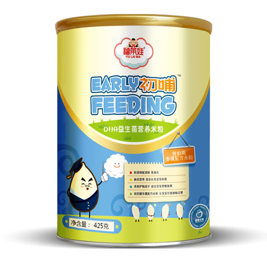 福萊娃初哺DHA益生菌營(yíng)養(yǎng)米粉聽裝