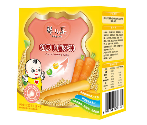 嬰兒樂(lè)胡蘿卜磨牙棒60g