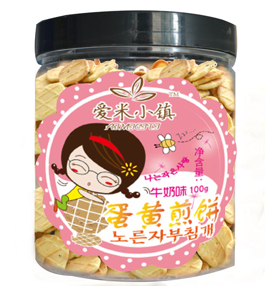 愛(ài)米小鎮(zhèn)牛奶味蛋黃煎餅