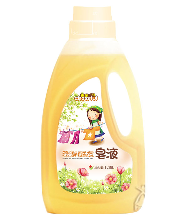 祈樂(lè)嬰幼兒洗衣皂液瓶裝