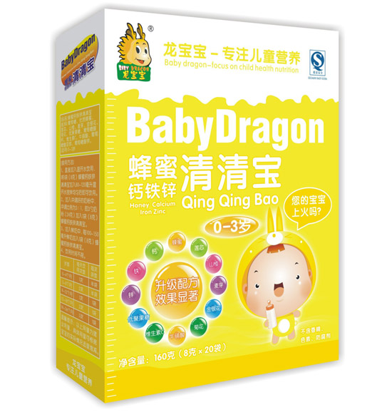 龍寶寶蜂蜜鈣鐵鋅清清寶盒裝