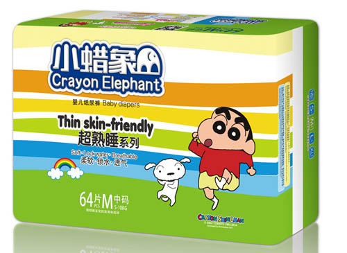 小蠟象超熟睡系列嬰兒紙尿褲M碼64片