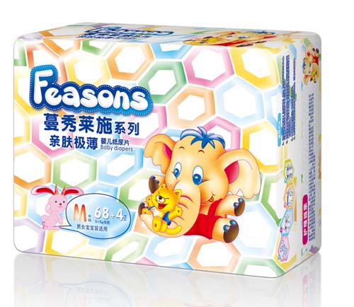 Feasons親膚極薄嬰兒紙尿片M碼