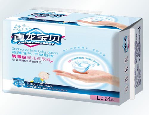 真龍寶貝消毒級(jí)嬰兒紙尿褲L碼24片