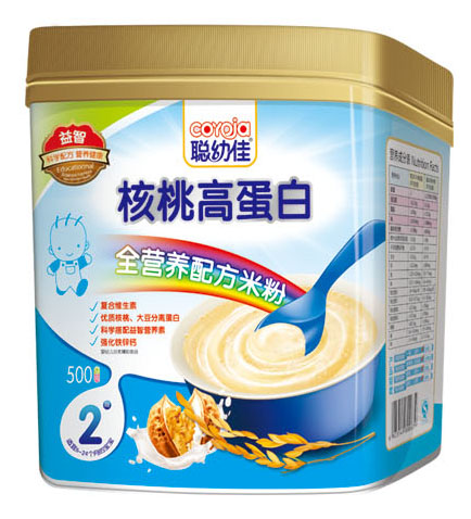 聰幼佳核桃高蛋白全營(yíng)養(yǎng)配方米粉