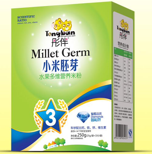 彤伴水果多維小米胚芽米粉盒裝3段