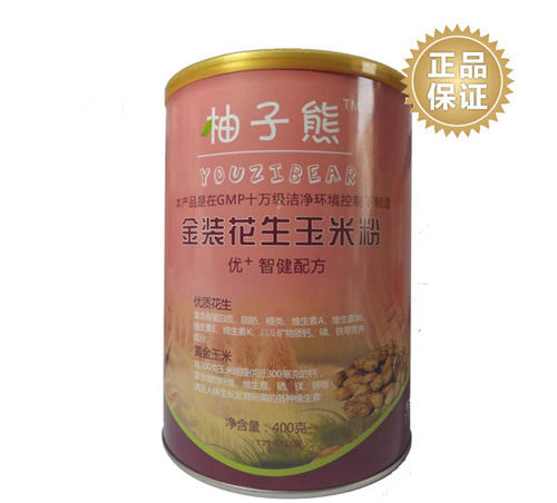 柚子熊金裝花生玉米粉