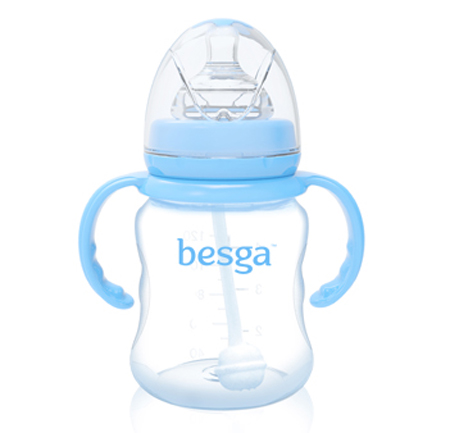 貝仕嘉手指形PP奶瓶(配訓(xùn)練手柄)120ml