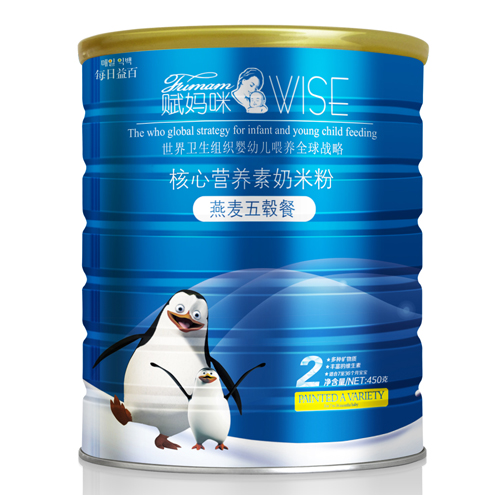 賦媽咪燕麥五轂餐核心營養(yǎng)素奶米粉2段