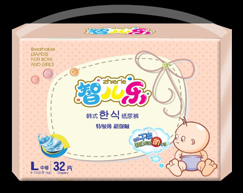 智兒樂(lè)韓式特級(jí)薄超強(qiáng)吸紙尿褲L碼