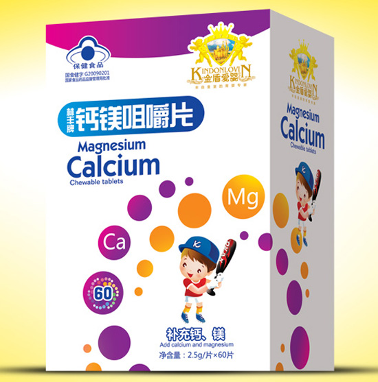 金盾愛(ài)嬰鈣鎂咀嚼片盒裝