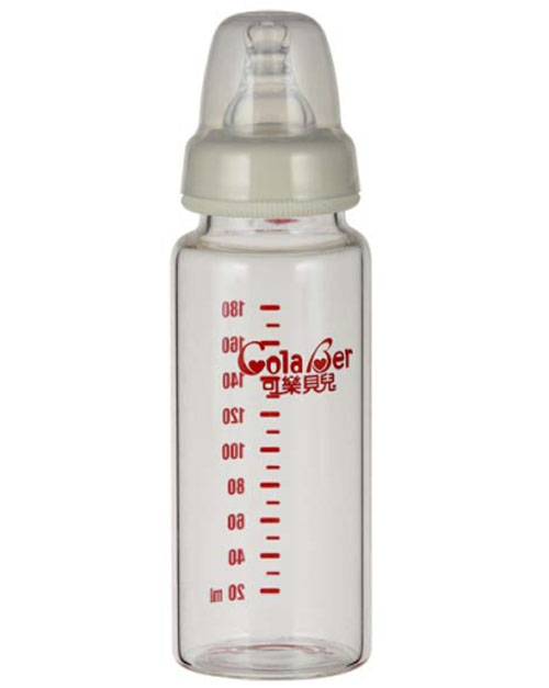 可樂(lè)貝兒直身玻璃奶瓶180ml