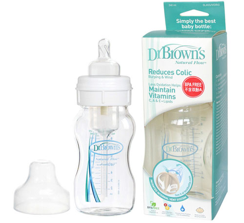 布朗博士8安士寬口玻璃奶瓶240ml