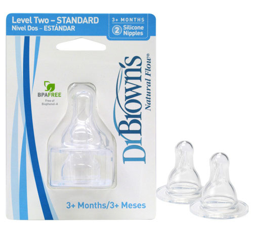 布朗博士流量2標準奶嘴(2個裝)