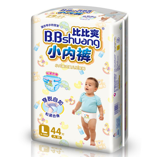 比比爽小內(nèi)褲式紙尿褲L碼44片