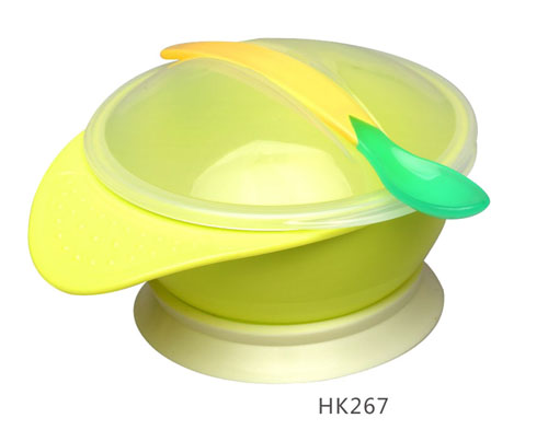 好可愛單耳嬰兒吸底碗