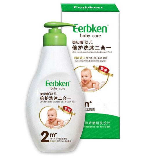 英貝康幼兒倍護(hù)洗沐二合一(甜杏仁油+乳木果油) 2段