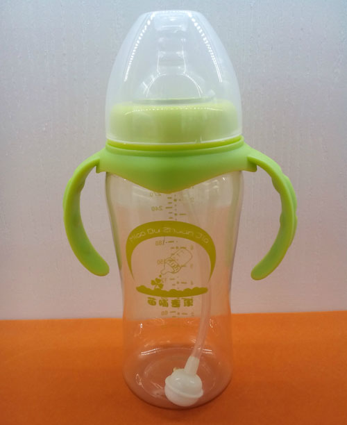 苗哺專家10安寬口弧形雙耳PPSU高級奶瓶