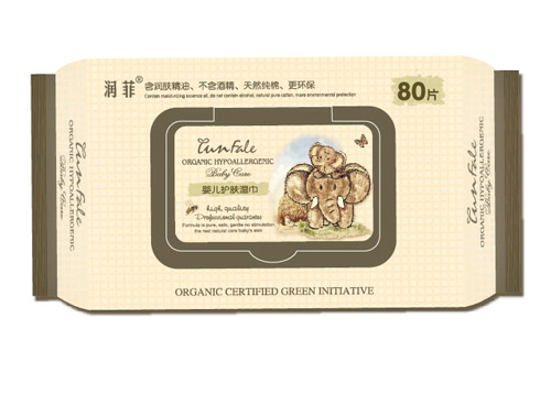 潤菲嬰兒護(hù)膚濕巾80片裝