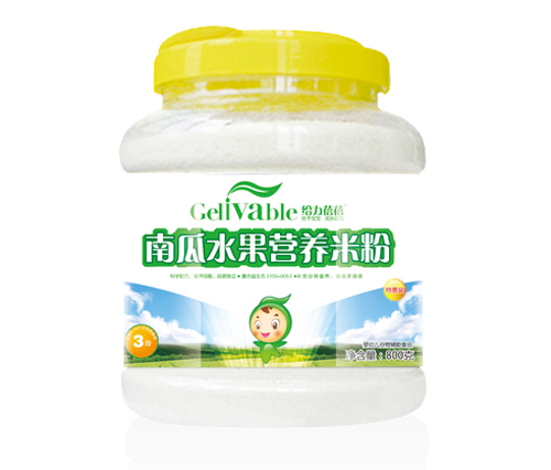 給力蓓蓓南瓜水果800克桶裝米粉