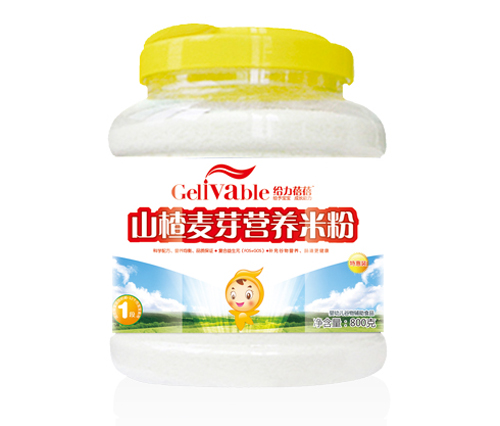 給力蓓蓓山楂麥芽800克桶裝米粉