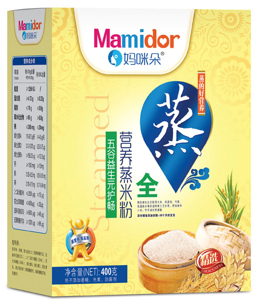 媽咪朵五谷益生元護(hù)暢營養(yǎng)蒸米粉