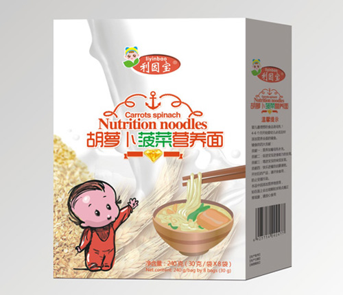 利因寶胡蘿卜菠菜營養(yǎng)面盒裝
