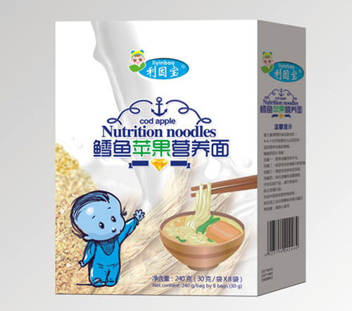 利因?qū)汍L魚(yú)蘋果營(yíng)養(yǎng)面盒裝