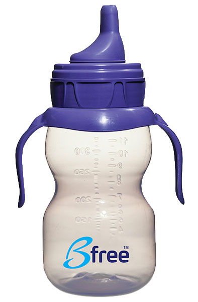 Bfree紫色雙柄易把握學(xué)飲杯300ml