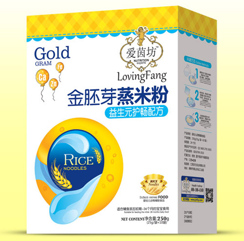 愛(ài)茵坊益生元護(hù)暢金胚芽蒸米粉盒裝