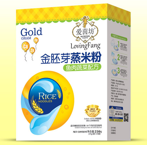 愛茵坊魚肉蔬菜金胚芽蒸米粉盒裝