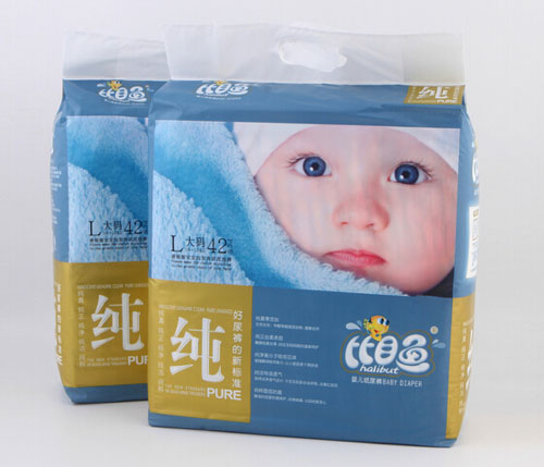 比目魚(yú)加棉快吸純品質(zhì)嬰兒紙尿褲L碼42片