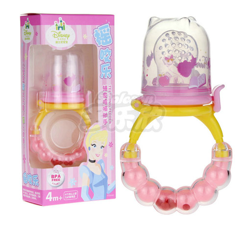 迪士尼寶寶響鈴硅膠搖咬樂
