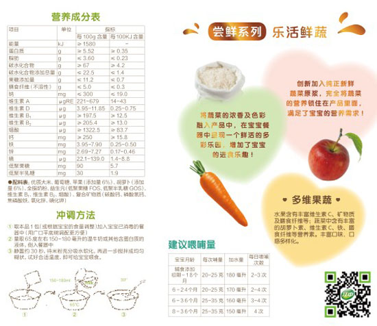 好立美多維果蔬營養(yǎng)米粉