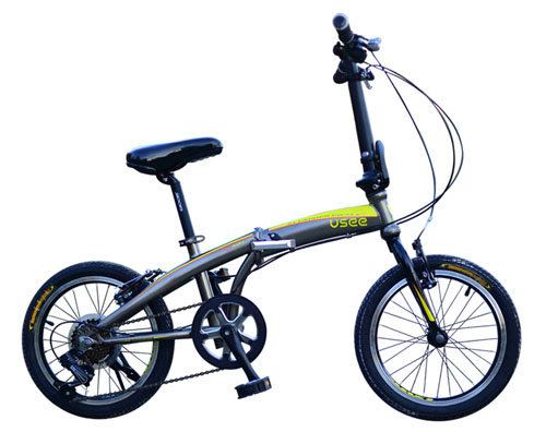 USEE優(yōu)適飛魚(yú)鋁合金變速折疊自行車(chē)四色可選