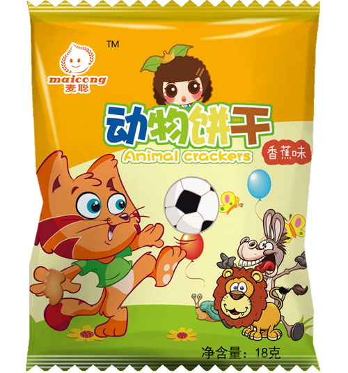 麥聰動物餅干香蕉味袋裝