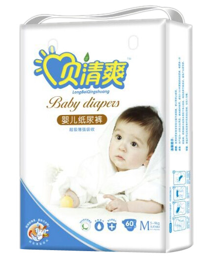 貝清爽嬰兒紙尿褲M60片