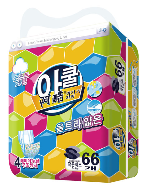 阿酷嬰兒紙尿片S66片