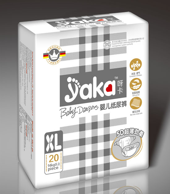 呀卡嬰兒紙尿褲XL碼20片