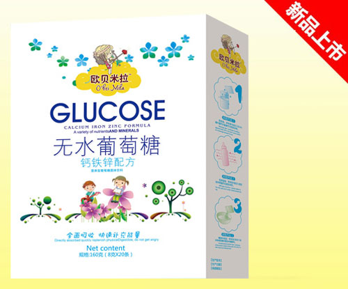歐貝米拉鈣鐵鋅配方無(wú)水葡萄糖盒裝