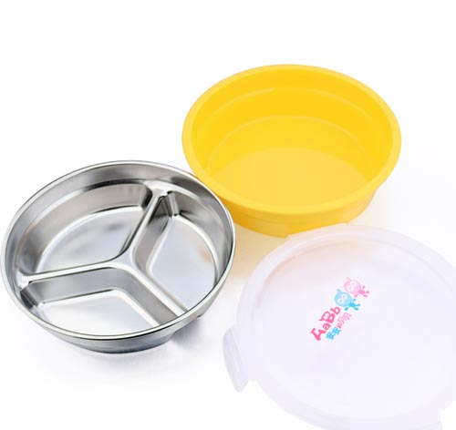 安安和貝貝三格餐盤