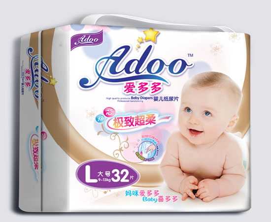 愛(ài)多多極致超柔嬰兒紙尿片L碼32片
