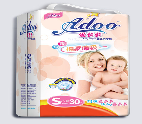 愛多多棉柔倍吸嬰兒紙尿褲S碼30片