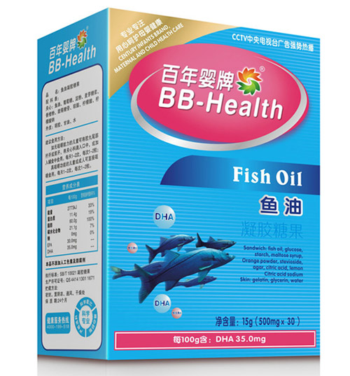 百年嬰牌魚(yú)油凝膠糖果