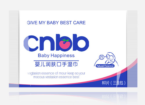 恰里寶貝嬰兒潤膚口手濕巾80片三連包