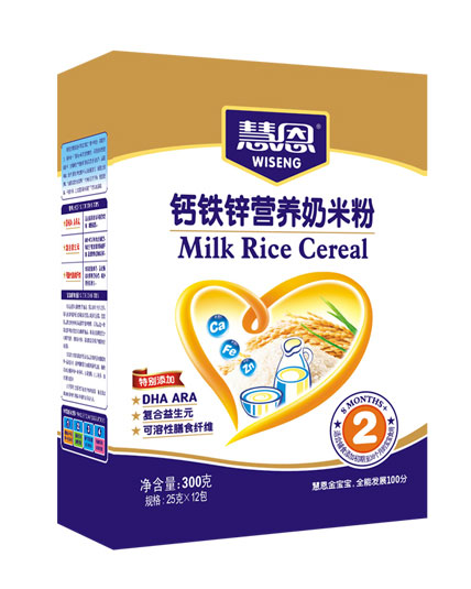 慧恩300克普裝鈣鐵鋅營(yíng)養(yǎng)奶米粉