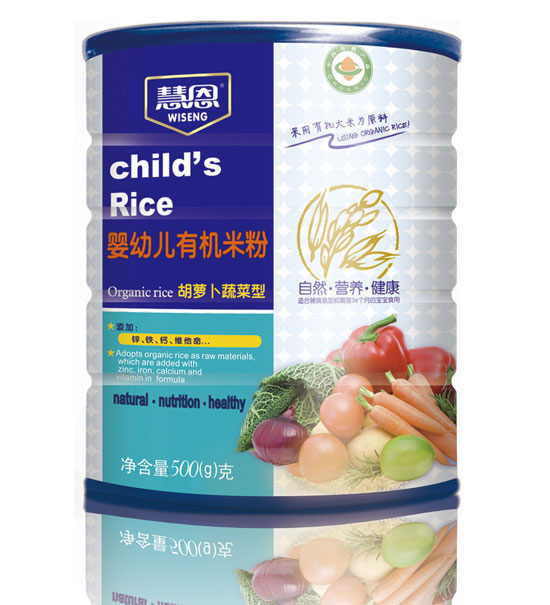 慧恩500克胡蘿卜蔬菜有機米粉