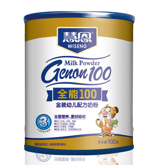 慧恩全能100金裝幼兒配方奶粉(罐裝900克)