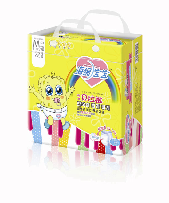 海綿寶寶韓式貝拉褲M中碼