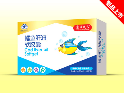 愛茵坊軟膠囊盒裝鱈魚肝油